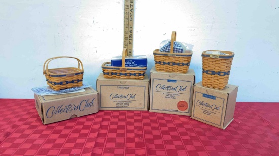 Longaberger Basket , Collector club J.W. collection miniature Edition