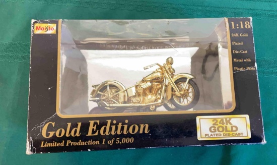 Gold edition motorcycle