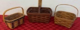 Longaberger handy helper w/ 2 protectors and more baskets