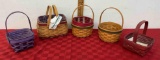Longaberger holiday helper and scary treats- purple and more baskets
