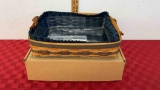 Longaberger Basket , small serving tray basket, 1996 collectors edition