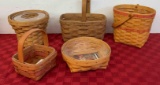 Longaberger Basket mother day basket, 1986 candle booking basket .