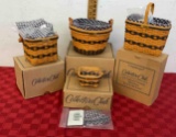 Lot of Longaberger Basket , Collector club J.W. collection miniature Edition