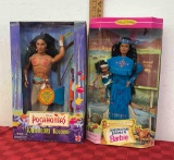 Disney Pocahontas 1995 and Indian American Barbie