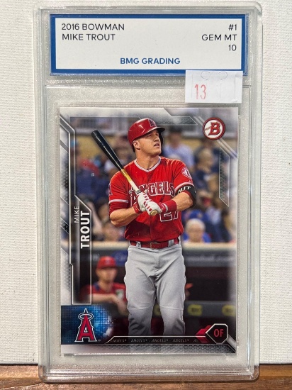 2016 BOWMAN MIKE TROUT BMG 10