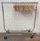 Clothing rack & hangers (60) pole extends