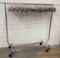 clothing rack & hangers (70) pole extends