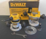 DeWalt 2-1/4 HP EVS Fixed Base / Plunge Router Kit