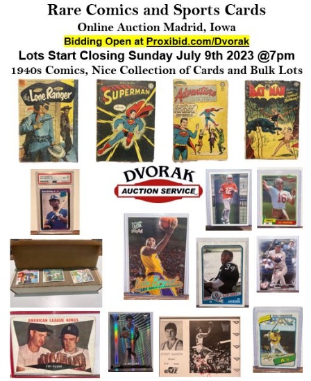 Rare 1940/50s Comics, Sports Cards Plus!