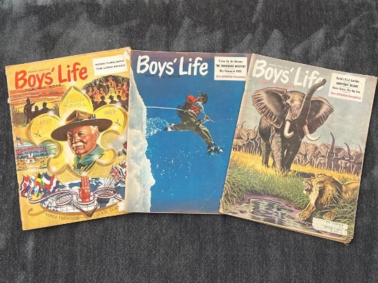 1957 Boys life magazines
