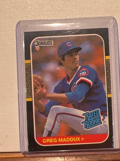 1986 Donruss Greg Maddux Rated Rookie Baseball card