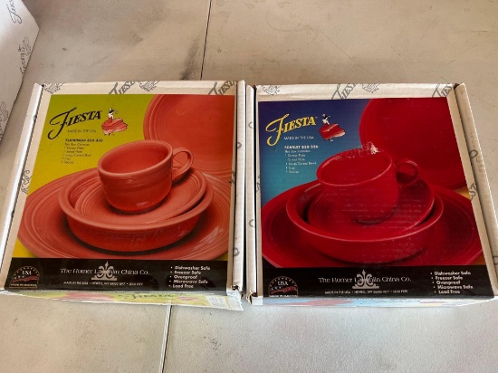 Fiesta Ware - new in box - reds ( flamingo and Scarlet settings) new in boxes