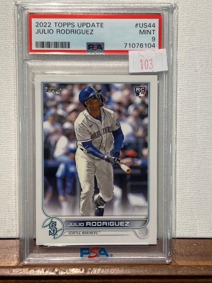 2022 TOPPS UPDATE JULIO RODRIGUEZ Rookie PSA 9