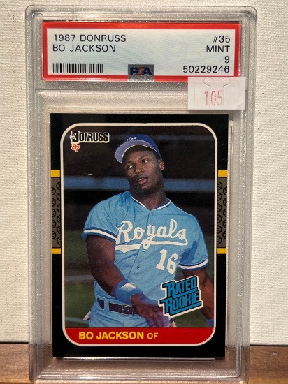 1987 DONRUSS BO JACKSON Rookie PSA 9