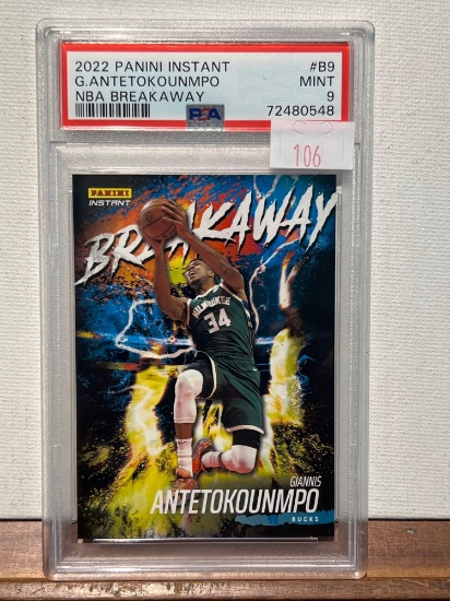 2022 PANINI INSTANT G.ANTETOKOUNMPO NBA BREAKAWAY PSA 9