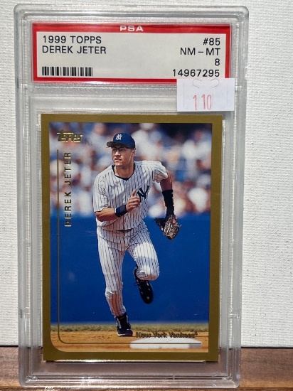 1999 TOPPS DEREK JETER PSA 8
