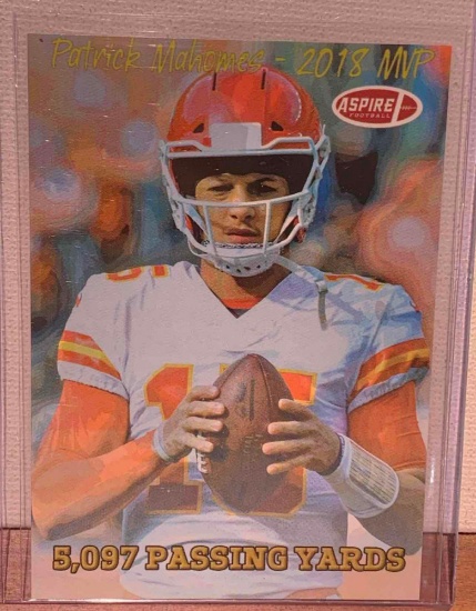 2019 Sage Patrick Mahomes 5097 passing yards football card