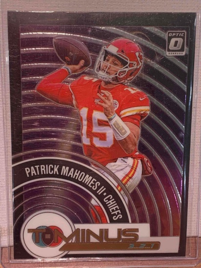 2020 Donruss optic Patrick Mahomes football card