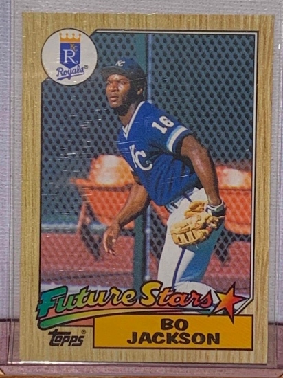 1987 Topps Bo Jackson future stars baseball card