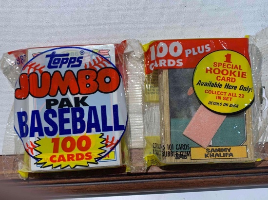 topps jumbo pack Baseball 100 cards unopened