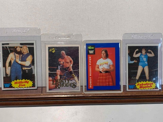 assorted WWF cards Moolah, piper, Rhodes, Jim