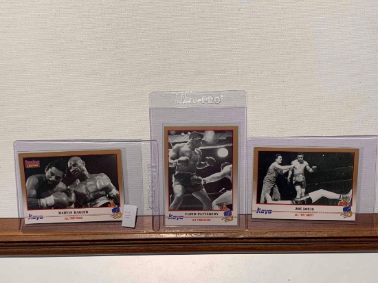 assorted Kayo boxing cards Hagler, Patterson, Louis