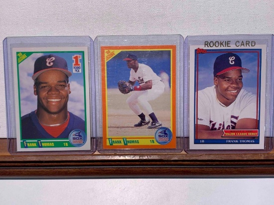 assorted Frank Thomas baseball cards