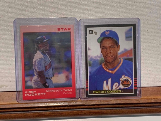 assorted Baseball Cards Puckett, Gooden