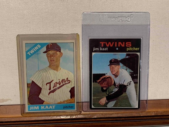 assorted Jim Kaat baseball cards