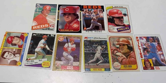 assorted, Pete rose baseball cards