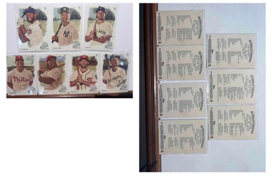 Assorted Topps baseball cards Arcia, Dozier, Franco, Cozens, Drury, Stanton, Rosario