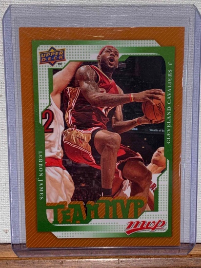 2008 upper deck LeBron James team MVP basketball card