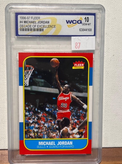 1996-97 FLEER # MICHAEL JORDAN DECADE OF EXCELLENCE WCG 10