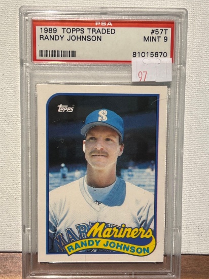 PSA 1989 TOPPS TRADED RANDY JOHNSON Rookie PSA 9