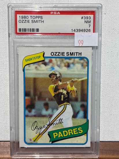 1980 TOPPS OZZIE SMITH PSA 7