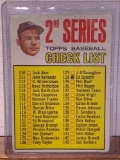 Topps Mickey Mantle Second series Baseball checklist