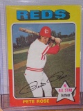 1975 Topps Peter rose autographed baseball card