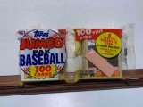 topps jumbo pack Baseball 100 cards unopened