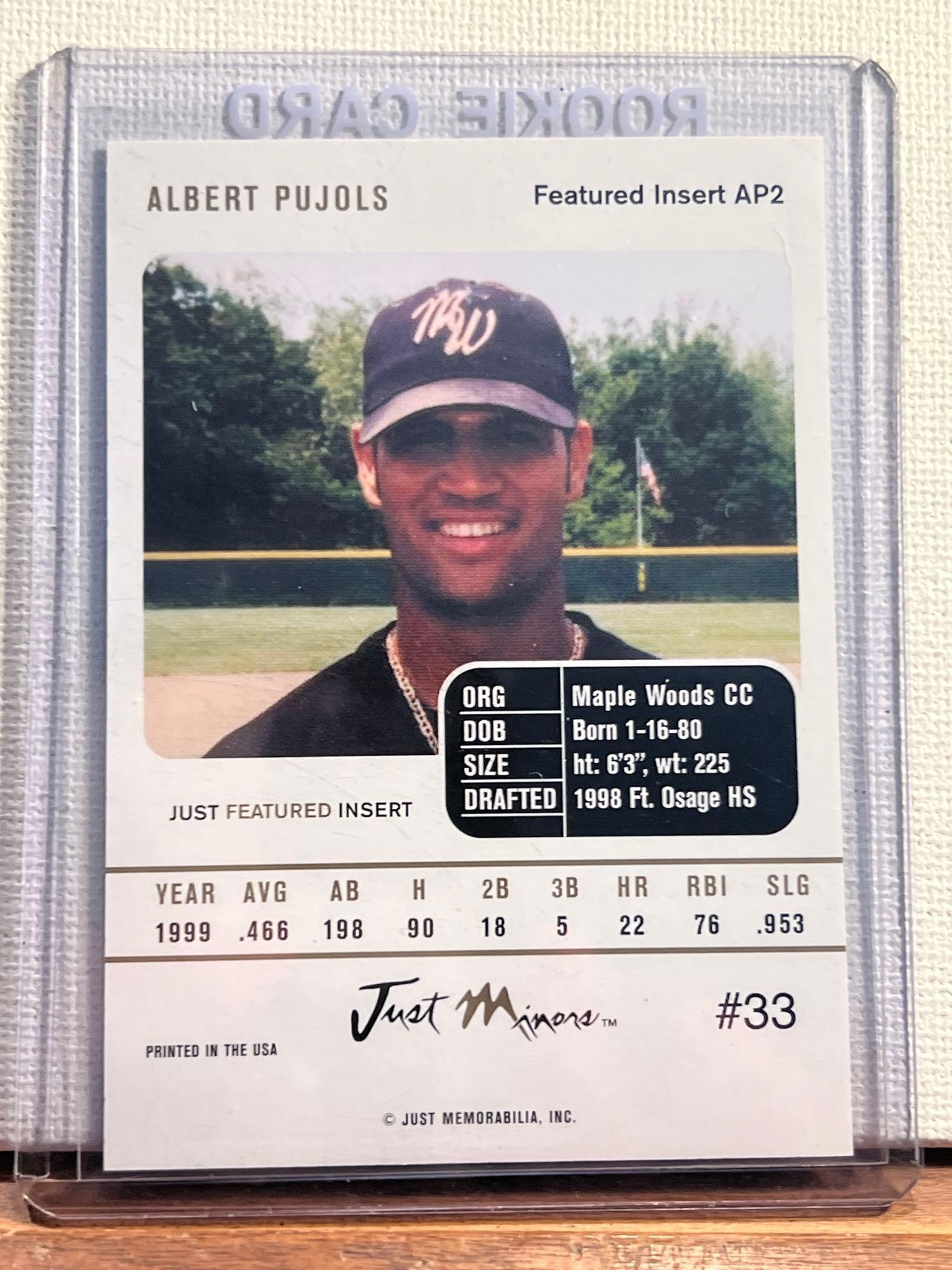 Albert Pujols St. Louis Cardinals 2001 Topps Stars # 198 Rookie