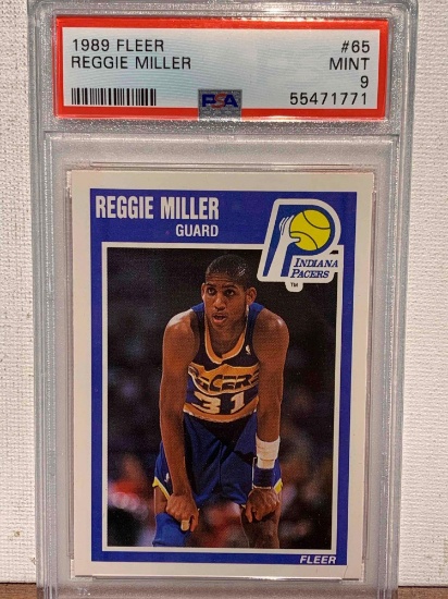 1989 fleer Reggie Miller PSA 9 basketball card