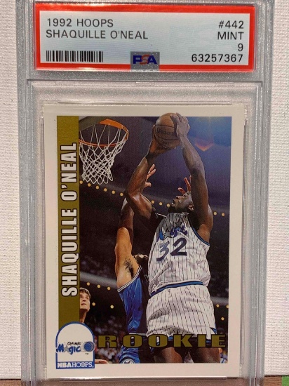 1992 hoops Shaquille O?Neal PSA 9 basketball card