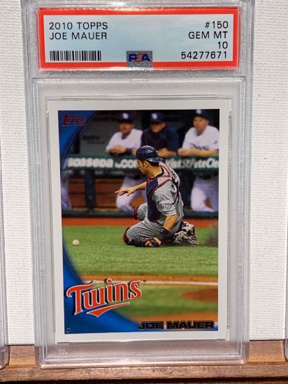 2010 Topps Joe Mauer PSA 10 baseball card