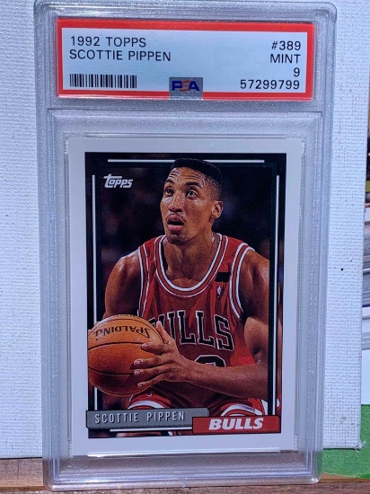 1992 Topps Scottie Pippen mint PSA 9 basketball card