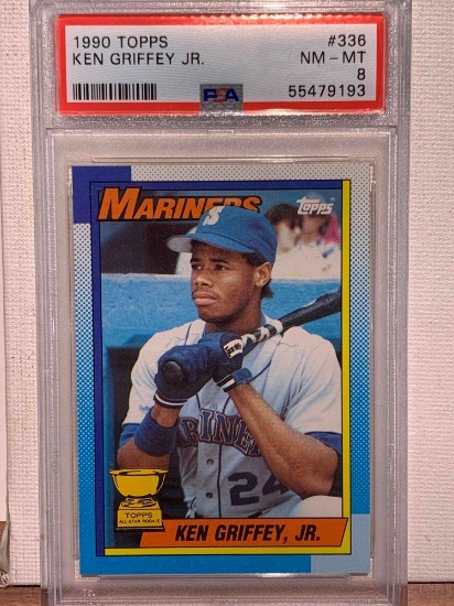 1990 Topps Ken Griffey JR. PSA 8 baseball card