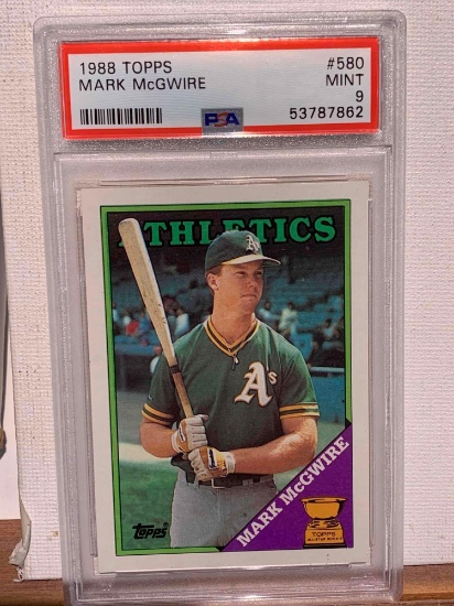 1988 Topps Mark McGwire PSA 9 baseball card