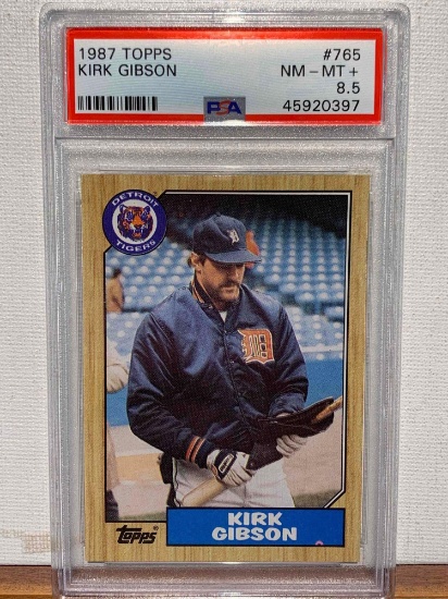 1987 Topps Kirk Gibson PSA 8.5 baseball card