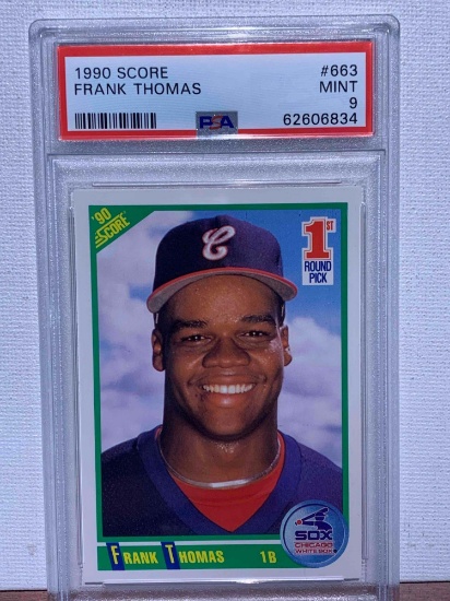 1990 score Frank Thomas PSA 9 baseball card
