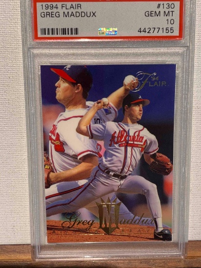 1994 flare Greg Maddux PSA 10 baseball card