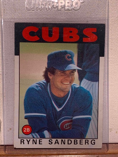 1986 Topps Ryne Sandberg baseball card