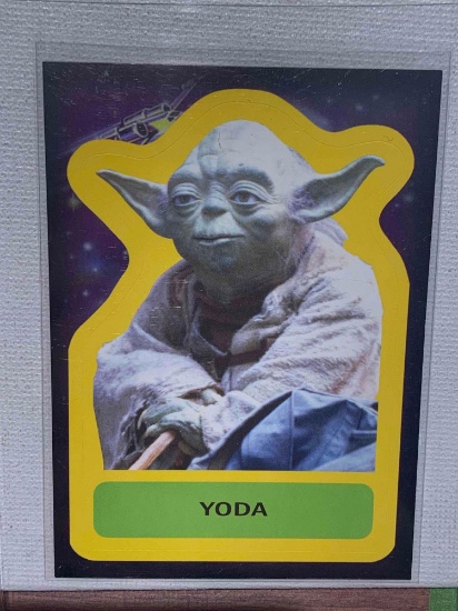 Topps Star Wars Yoda sticker card